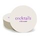 Big Word Cocktails Round Coasters Image 1 of 4
